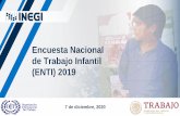 Encuesta Nacional de Trabajo Infantil (ENTI) 2019