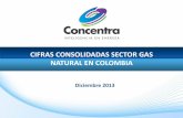 CIFRAS CONSOLIDADAS SECTOR GAS NATURAL EN COLOMBIA