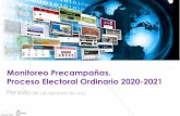 Monitoreo Precampañas. Proceso Electoral Ordinario 2020-2021