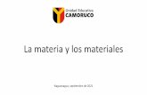 La materia y los materiales - camorucovirtual.com.ve