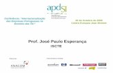 Prof. José Paulo Esperança - APDSI