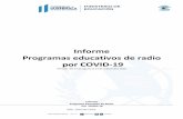 Informe Programas educativos de radio por COVID-19