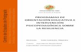 PROGRAMAS DE ORIENTACIÓN EDUCATIVA E INTERVENCIÓN ...