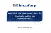 Manual de Procesos para la Digitalización de Documentos.