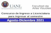 Concurso de Ingreso a Licenciatura ... - Artes Visuales UANL