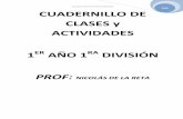2020 CUADERNILLO DE CLASES y ACTIVIDADES