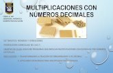 Multiplicaciones con números decimales