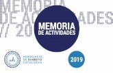 Memoria de Actividades 2019 ADC castellano