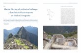 Un lugar conocido y de interés huaquero Machu Picchu, el ...