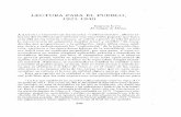 LECTURA PARA EL PUEBLO, 1921-1940 - Historia Mexicana