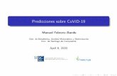 Predicciones sobre CoViD-19 - USC