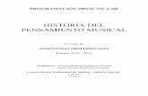 HISTORIA DEL PENSAMIENTO MUSICAL