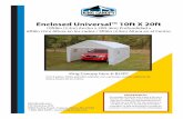 Enclosed Universal™ 10ft X 20ft
