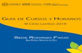 Guía de Cursos y Horarios-Sede Rodrigo Facio 3-2019