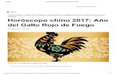 Horóscopo chino 2017: Año del Gallo Rojo de Fuego