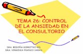 TEMA 26: CONTROL DE LA ANSIEDAD EN EL CONSULTORIO