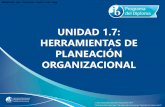 UNIDAD 1.7: HERRAMIENTAS DE PLANEACIÓN ORGANIZACIONAL