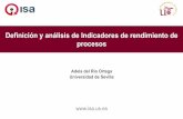 Definición y análisis de Indicadores de rendimiento de ...