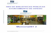 Memoria BIBLIOTECAS 2012 - Ayuntamiento de Oviedo