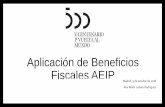 Aplicación de Beneficios Fiscales AEIP