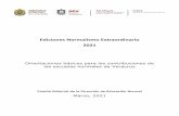 Ediciones Normalismo Extraordinario 2021 - BENV