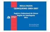 RESULTADOS QUINQUENIO 2003-2007