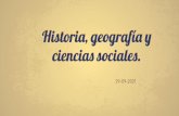 Histori, geografí ciencia sociale.