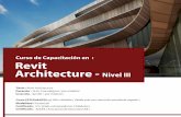 Curso de Capacitación en : Revit Architecture - Nivel III