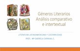 Géneros Literarios Análisis comparativo e intertextual