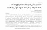 Educación bilingüe (español- inglés) en tres instituciones ...