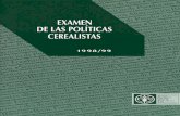 Examen de las Políticas Cerealistas, 1998/99 - fao.org
