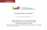 INFORME DE EVALUACIÓN ECONÓMICO FINANCIERO NOVIEMBRE 2020