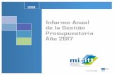 Informe Anual de la Gestión Presupuestaria Año 2017