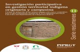 Investigación participativa en gestión territorial