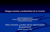 Riesgos sociales y ambientales de la minería