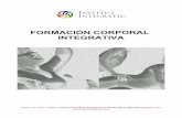 FORMACIÓN CORPORAL INTEGRATIVA - Institut Integratiu