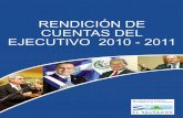 RENDICIÓN DE CUENTAS DEL EJECUTIVO 2010 - 2011