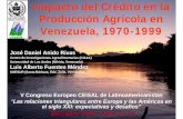 Impacto del Crédito en la Producción Agrícola en Venezuela ...