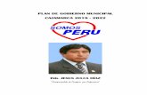 PLAN DE GOBIERNO MUNICIPAL CAJAMARCA 2019 - 2022