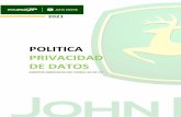 POLITICA PRIVACIDAD DE DATOS