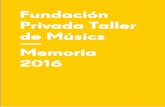 Fundación Privada Taller de Músics Memoria