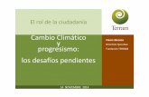 Cambio Climático y progresismo: Fundación TERRAM