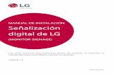 MANUAL DE INSTALACIÓN Señalización digital de LG