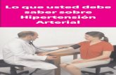 Lo que usted debe saber sobre Hipertensión Arterial