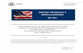 NOTAS TÉCNICAS Y REGULACIONES EE.UU.