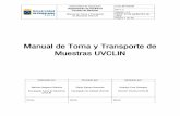 Manual de Toma y Transporte de Muestras UVCLIN