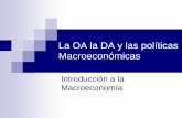 La OA la DA y las políticas Macroeconómicas