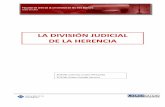LA DIVISIÓN JUDICIAL DE LA HERENCIA