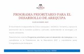 PROGRAMA PRIORITARIO PARA EL DESARROLLO DE AREQUIPA