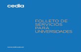 FOLLETO DE SERVICIOS PARA UNIVERSIDADES